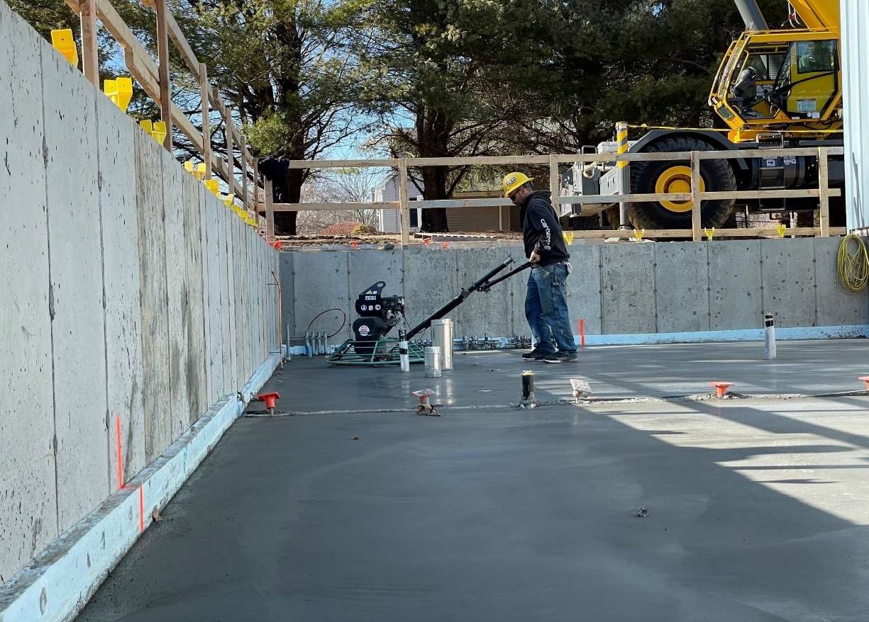 Concrete Slab at Maintenance Garage Addition